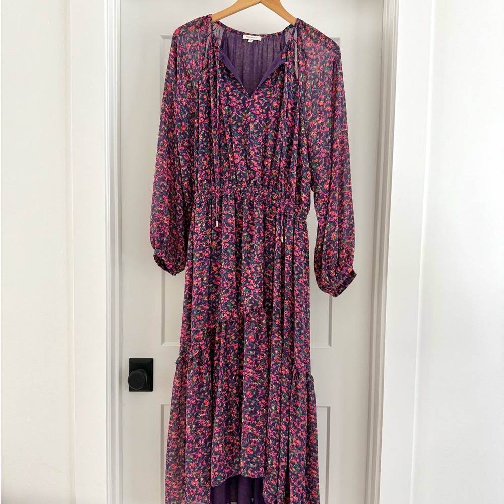 Skies Are Blue Multicolor Floral Long Sleeve Dress